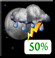 Chance T-Storms. Chance for Measurable Precipitation 50% Chance T-Storms. Chance for Measurable Precipitation 50%